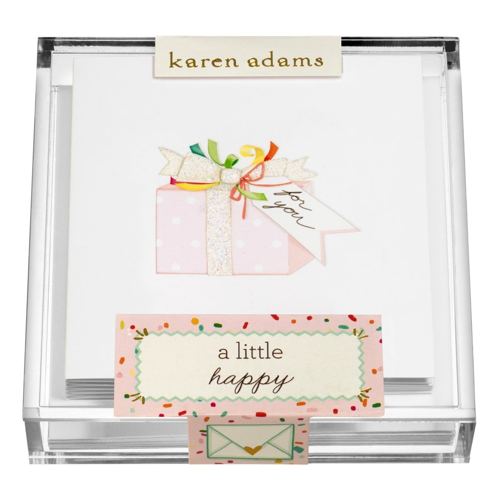 Present Gift Enclosure in Acrylic Box - PaperGeenius