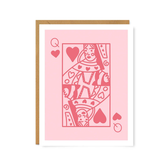 Queen Of Hearts Valentine's Day Greeting Card - PaperGeenius