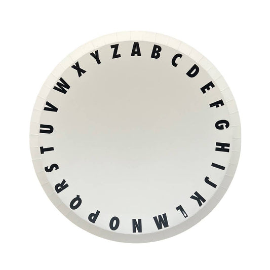 School Days ABC Large Plates - PaperGeenius