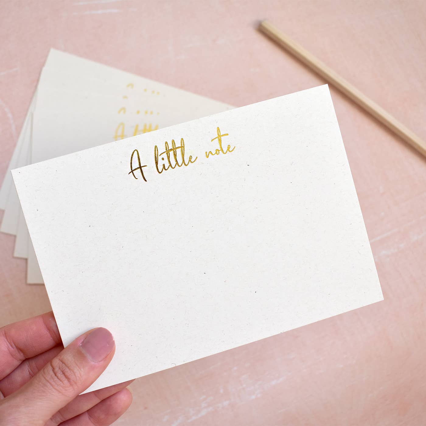 Set of 8 Gold Foiled Note Cards - PaperGeenius