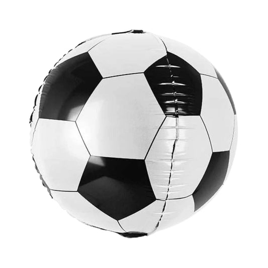 Soccer Ball Sphere Foil Balloon | 3D Round Orbz Soccer Decor