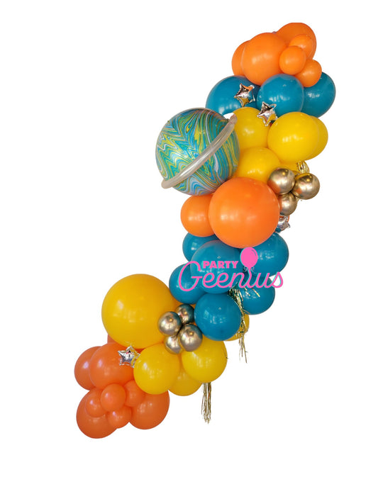 Solar Eclipse 8 ft Grab and Go Balloon Garland - PaperGeenius