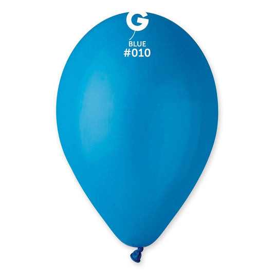 Solid Blue Latex Balloon #10 - PaperGeenius