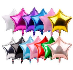 Star 18" Foil Balloon - 17 Colors - PaperGeenius