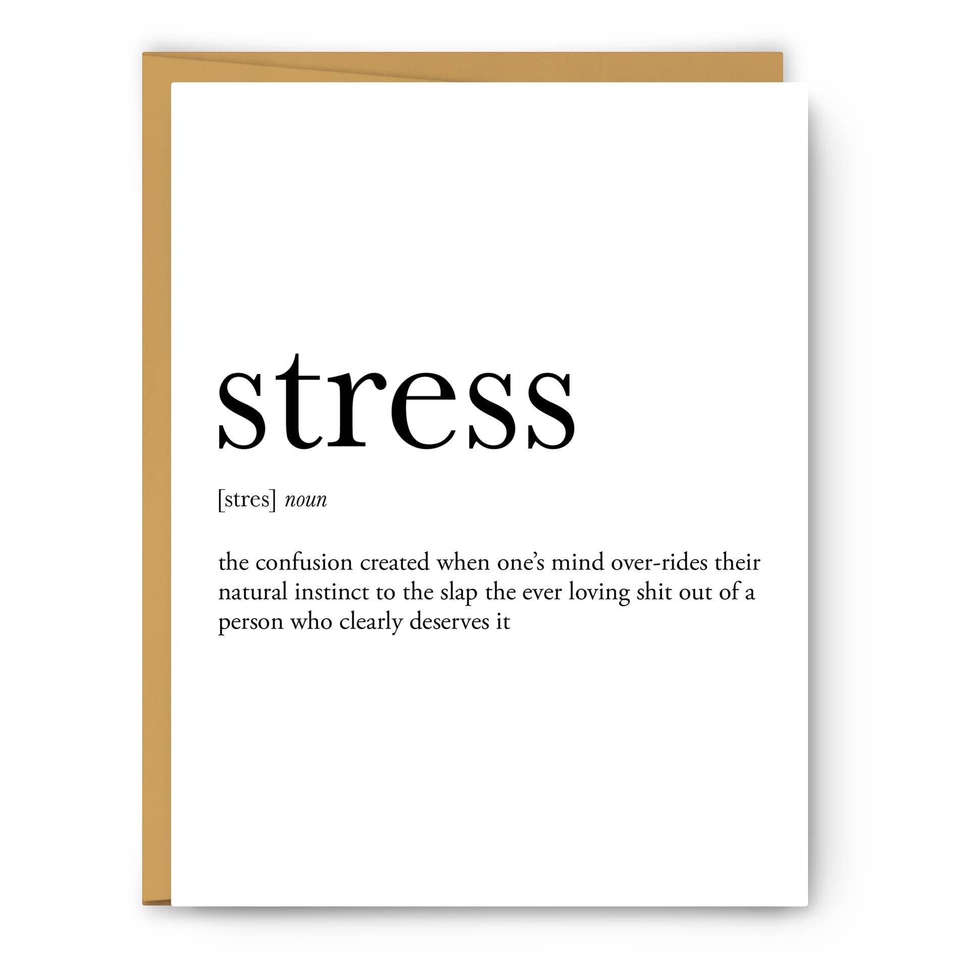 Stress Definition - Everyday Card - PaperGeenius