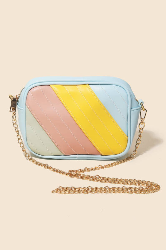 Striped Rectangle Fashion Crossbody Bag: MU - PaperGeenius