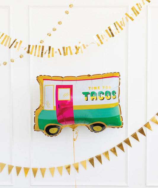 Taco Truck Shaped Mylar Balloon - PaperGeenius