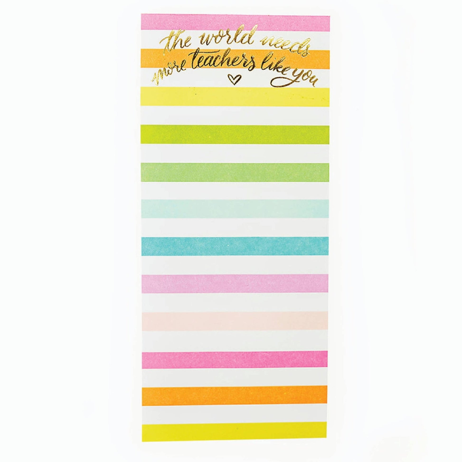 Teacher Skinny List Pad - PaperGeenius