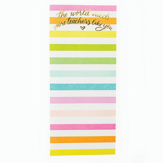 Teacher Skinny List Pad - PaperGeenius