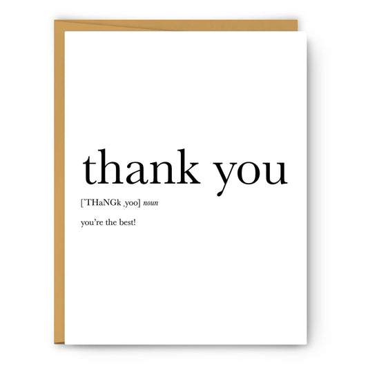 Thank You - Thank You Card - PaperGeenius