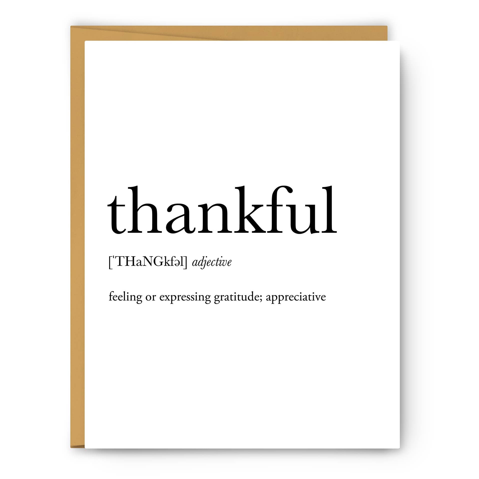 Thankful Definition - Greeting Card - PaperGeenius