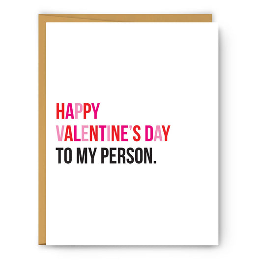To My Person - Valentine's Day Card - PaperGeenius