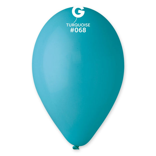 Turquoise Latex Balloon #068 - PaperGeenius