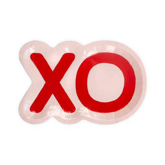 VAL841 - XOXO Shaped Plates (8ct) - PaperGeenius