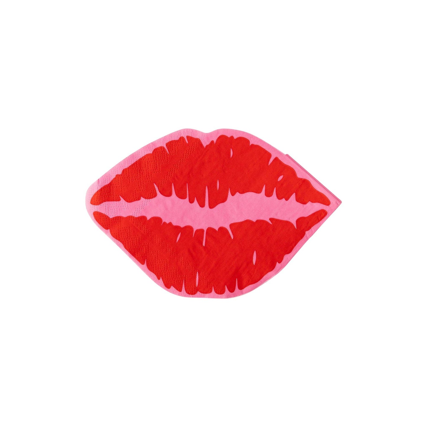Valentine Lips Shaped Napkins - PaperGeenius