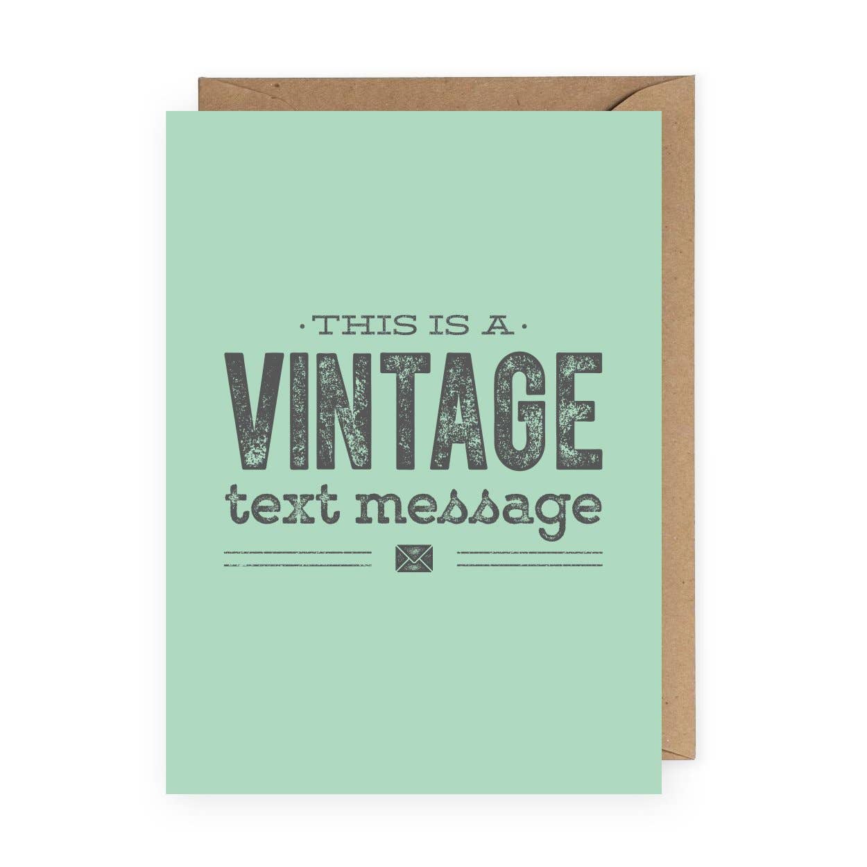 Vintage Text Message Greeting Card - PaperGeenius