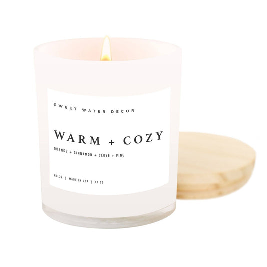 Warm and Cozy 11 oz Soy Candle - PaperGeenius