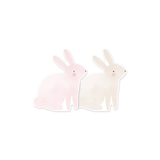 Watercolor Bunny Napkins - PaperGeenius