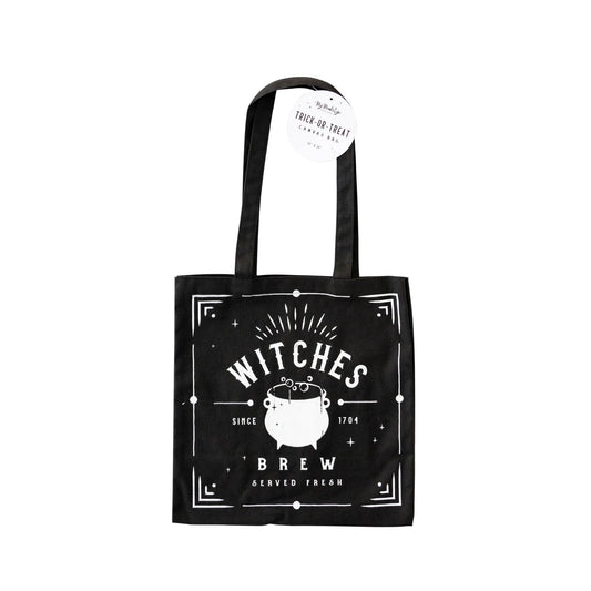 Witches Brew Canvas Trick or Treat Bag - PaperGeenius