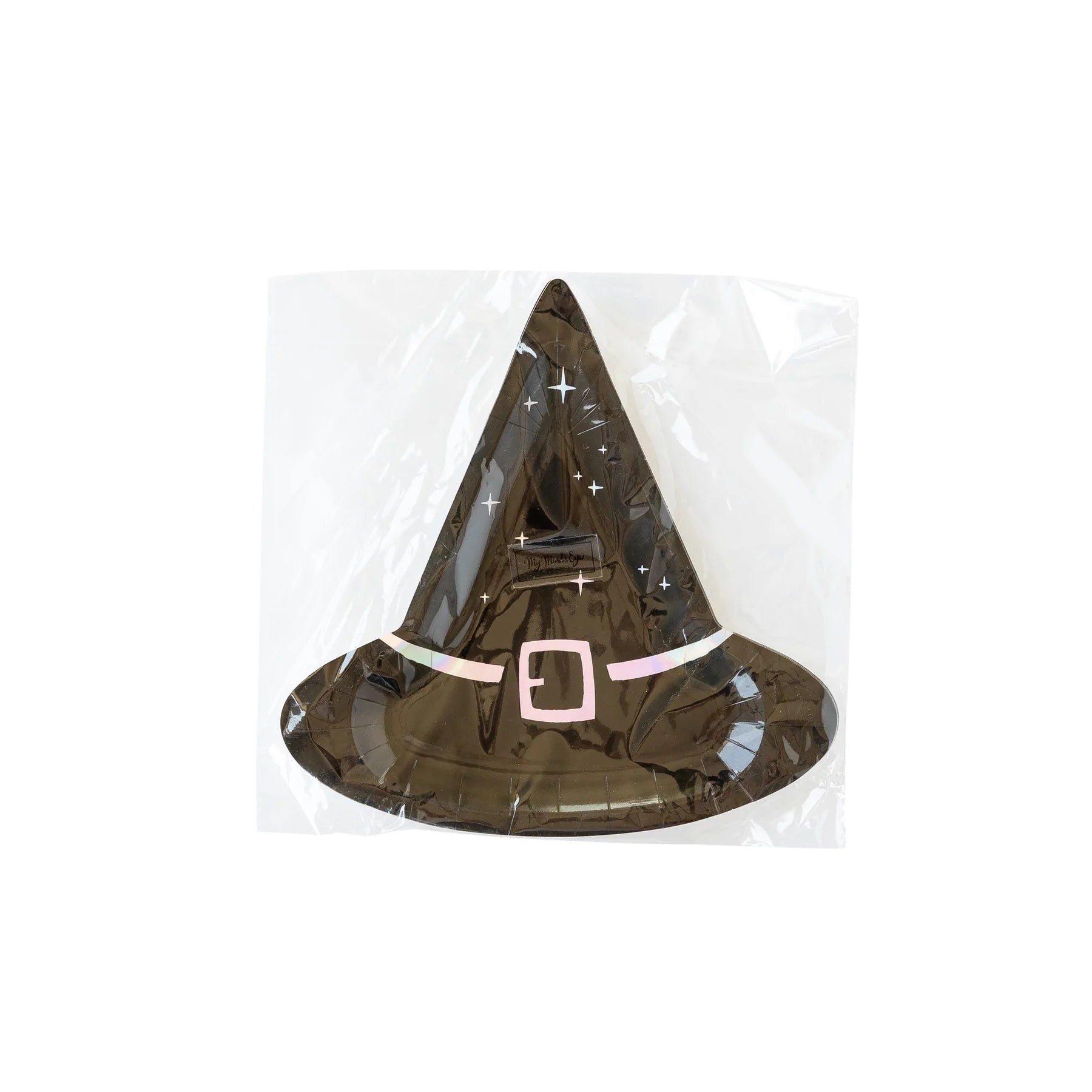 Witching Hour Witch Hat Shaped Plate - PaperGeenius