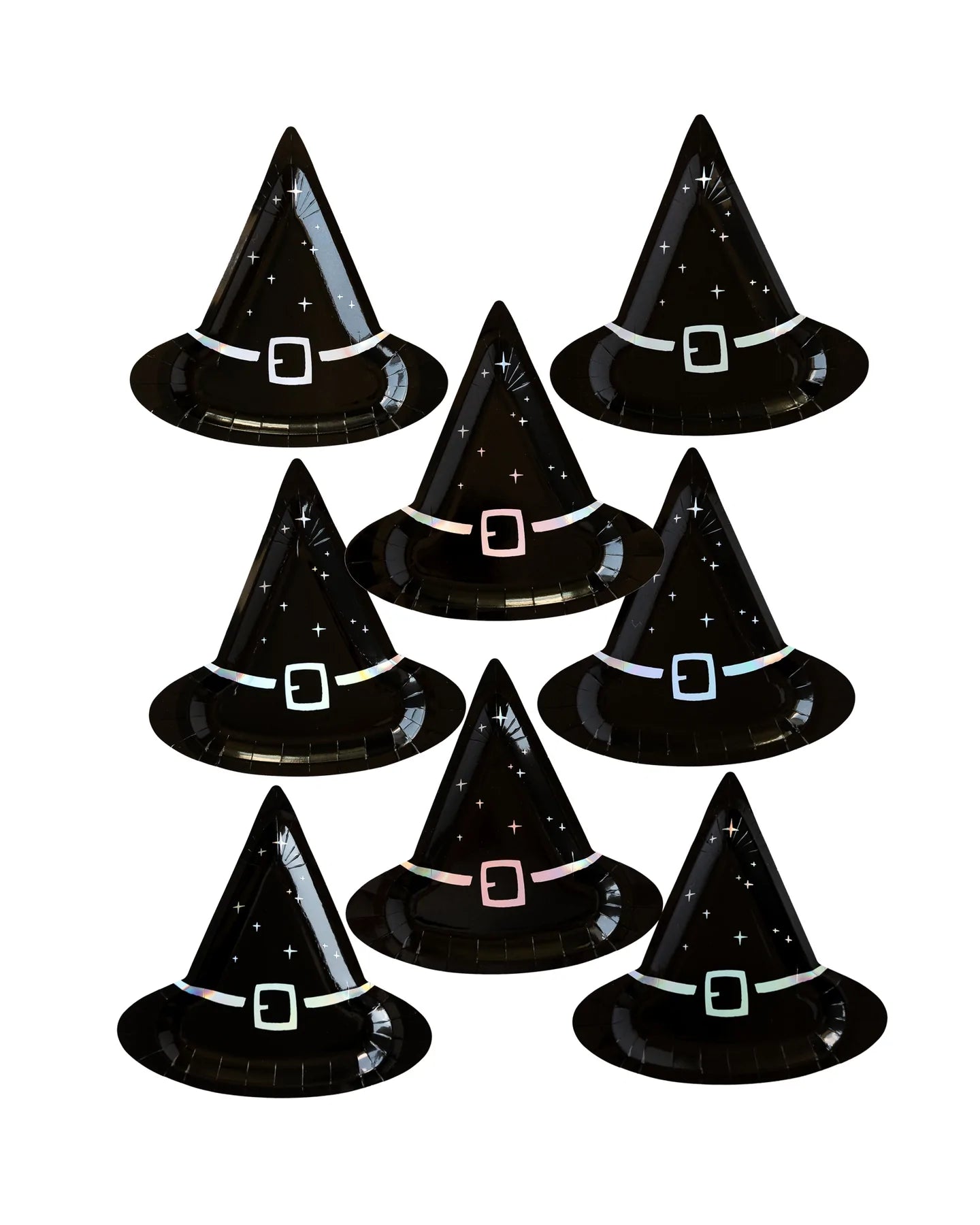 Witching Hour Witch Hat Shaped Plate - PaperGeenius
