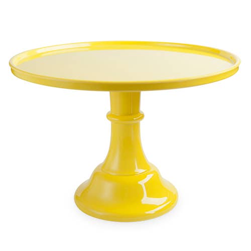 Yellow Melamine Cake Stand - PaperGeenius