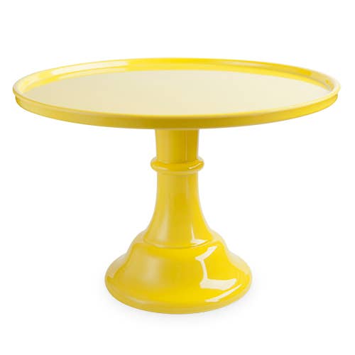 Yellow Melamine Cake Stand - PaperGeenius