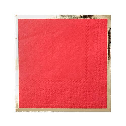 Red and Gold Napkins