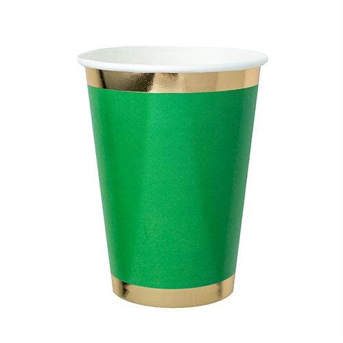 Posh Green 12 oz Cups - 8 Pk.