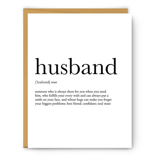 Husband - Greeting Card