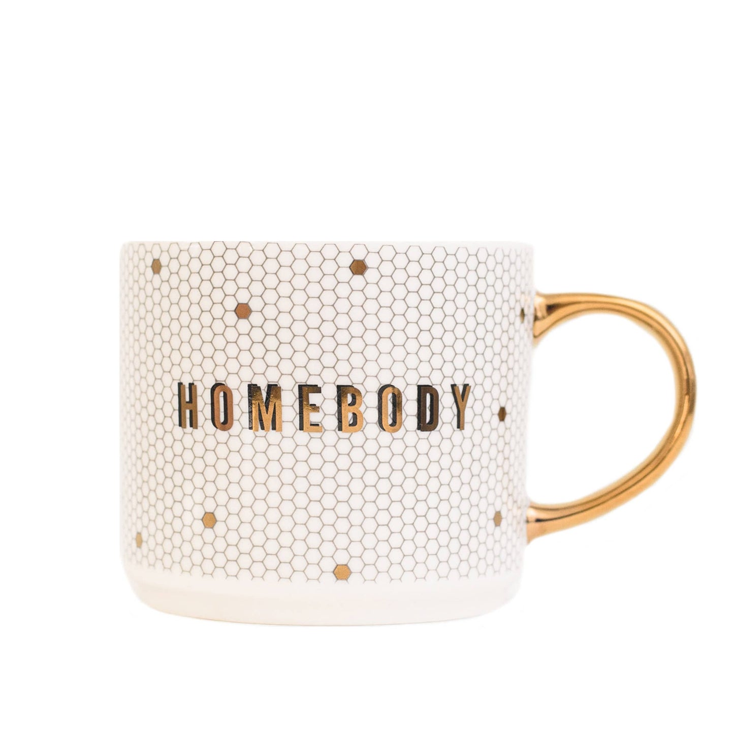 Homebody Gold Tile Coffee Mug - Gifts & Home Decor